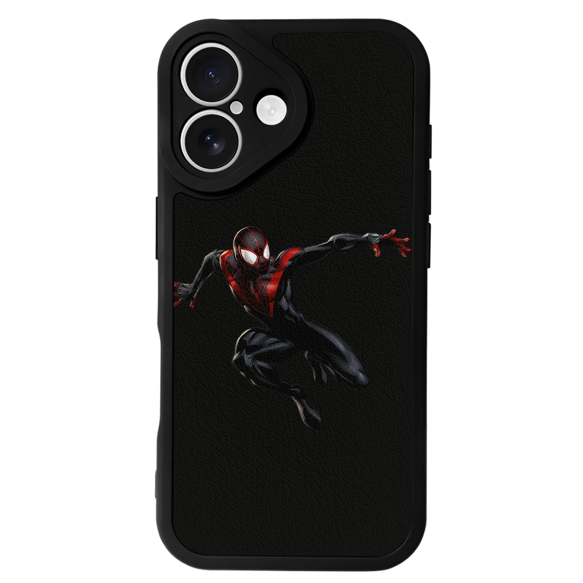 （画像用） Spider Man スパイダーマン 【iPhone 16シリーズ対応】シリコンスマホケース（レザー調） 材質：シリコン